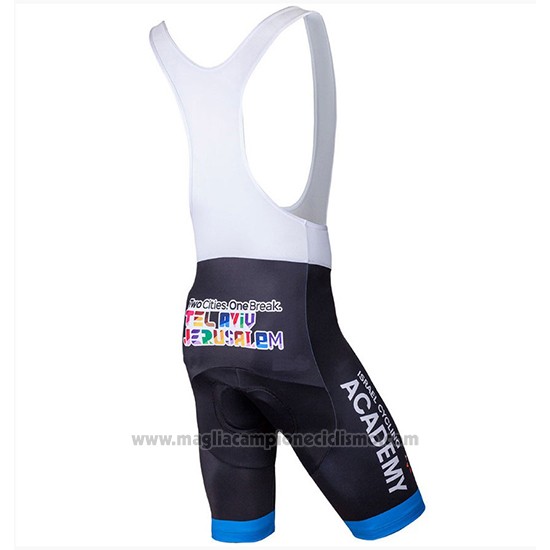 2018 Abbigliamento Ciclismo Israel Cycling Academy Bianco e Blu Manica Corta e Salopette